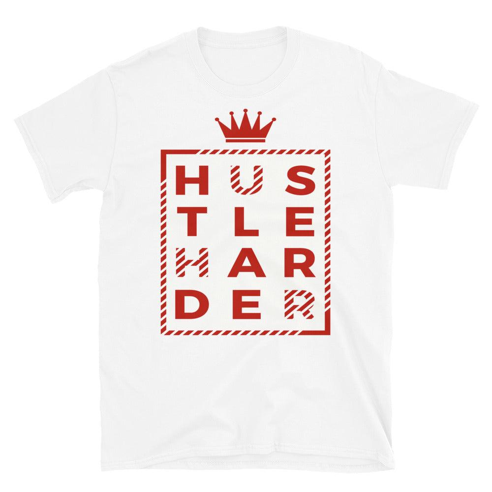 Nike Dunk High White Picante Red - Hustle Harder - Sneaker Shirts Outlet
