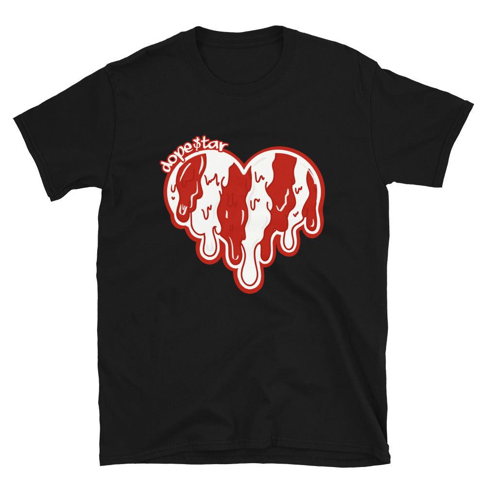 Nike Dunk High White Picante Red - Melting Heart - Sneaker Shirts Outlet