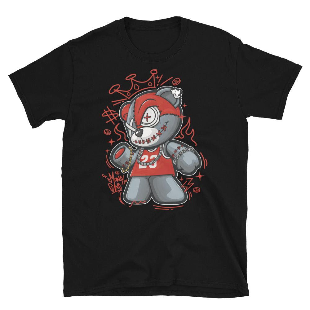 Nike Dunk High White Picante Red - Money Gang Bear - Sneaker Shirts Outlet