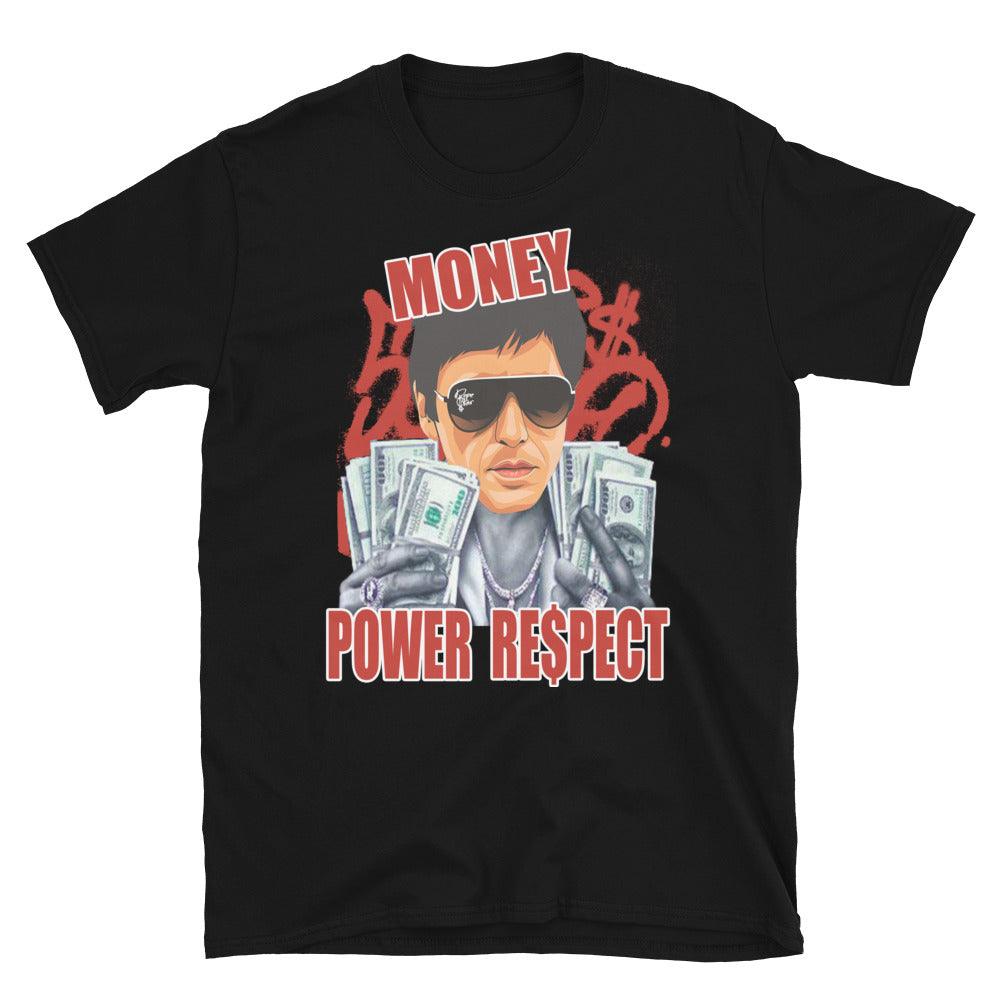 Nike Dunk High White Picante Red - Money Power Respect - Sneaker Shirts Outlet