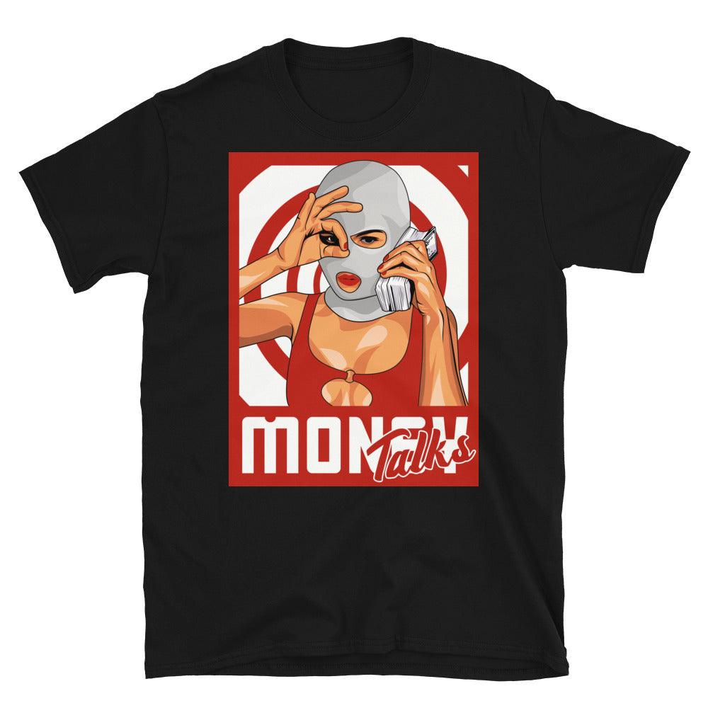 Nike Dunk High White Picante Red - Money Talks - Sneaker Shirts Outlet