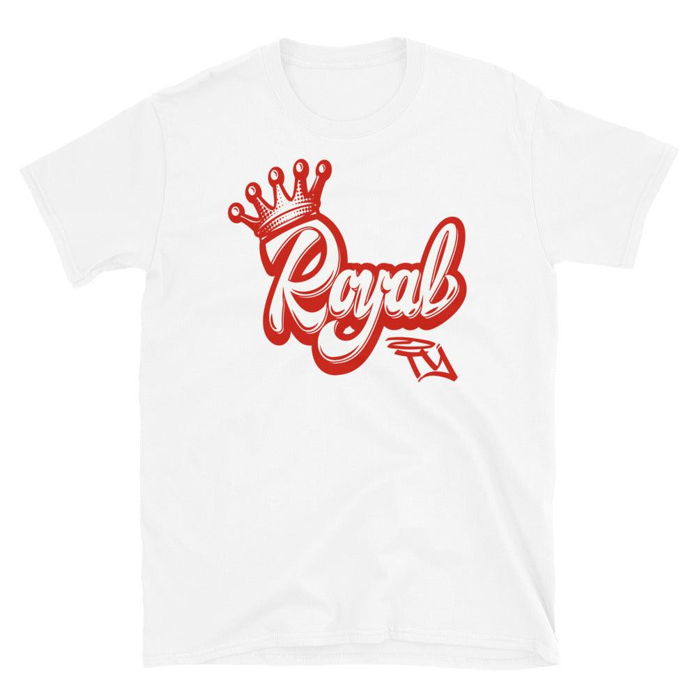 Nike Dunk High White Picante Red - Royalty - Sneaker Shirts Outlet