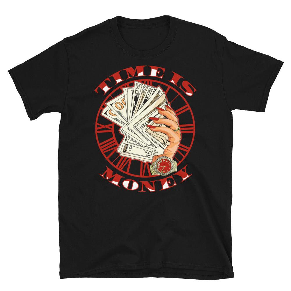Nike Dunk High White Picante Red - Time Is Money - Sneaker Shirts Outlet