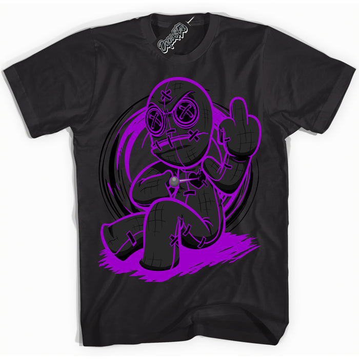 Cool Black Shirt with “ VooDoo Doll” design that perfectly matches RTKT Genesis Dunk Sneakers.