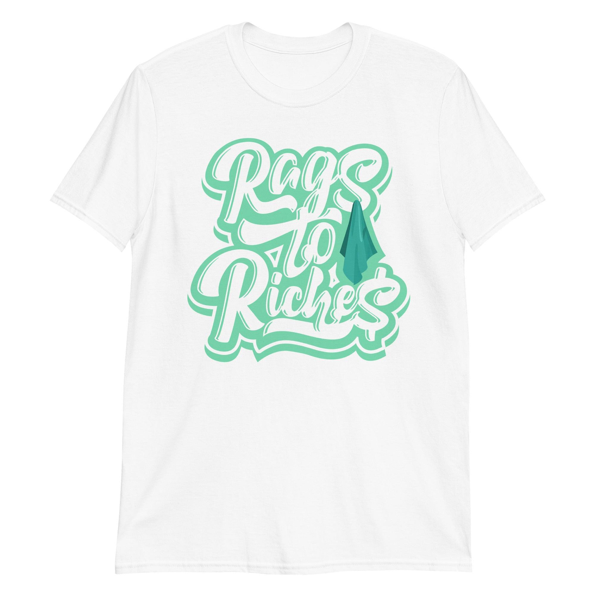Rags to Riches Adult Unisex TShirt Made to Match Dunk Low Green Glow