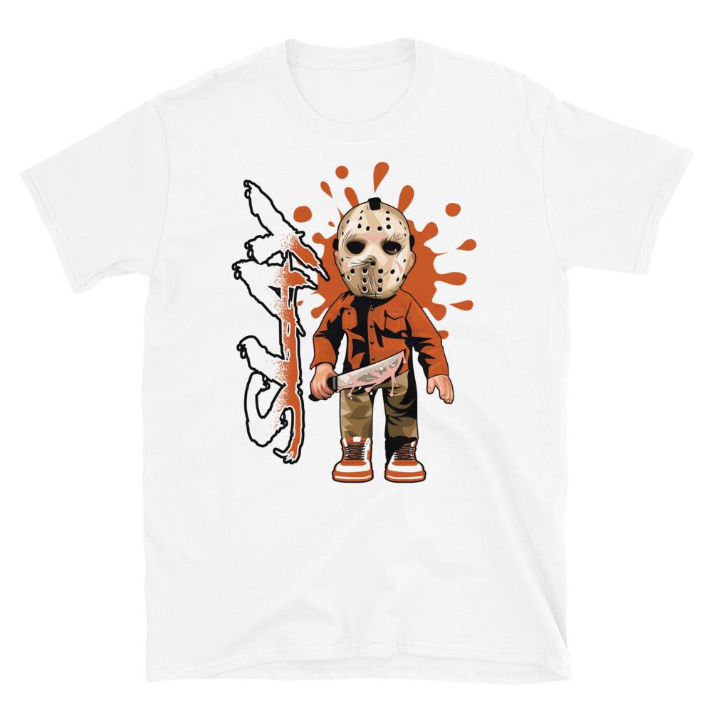 1 Mid Orange Black Shirt Slay - Sneaker Shirts Outlet