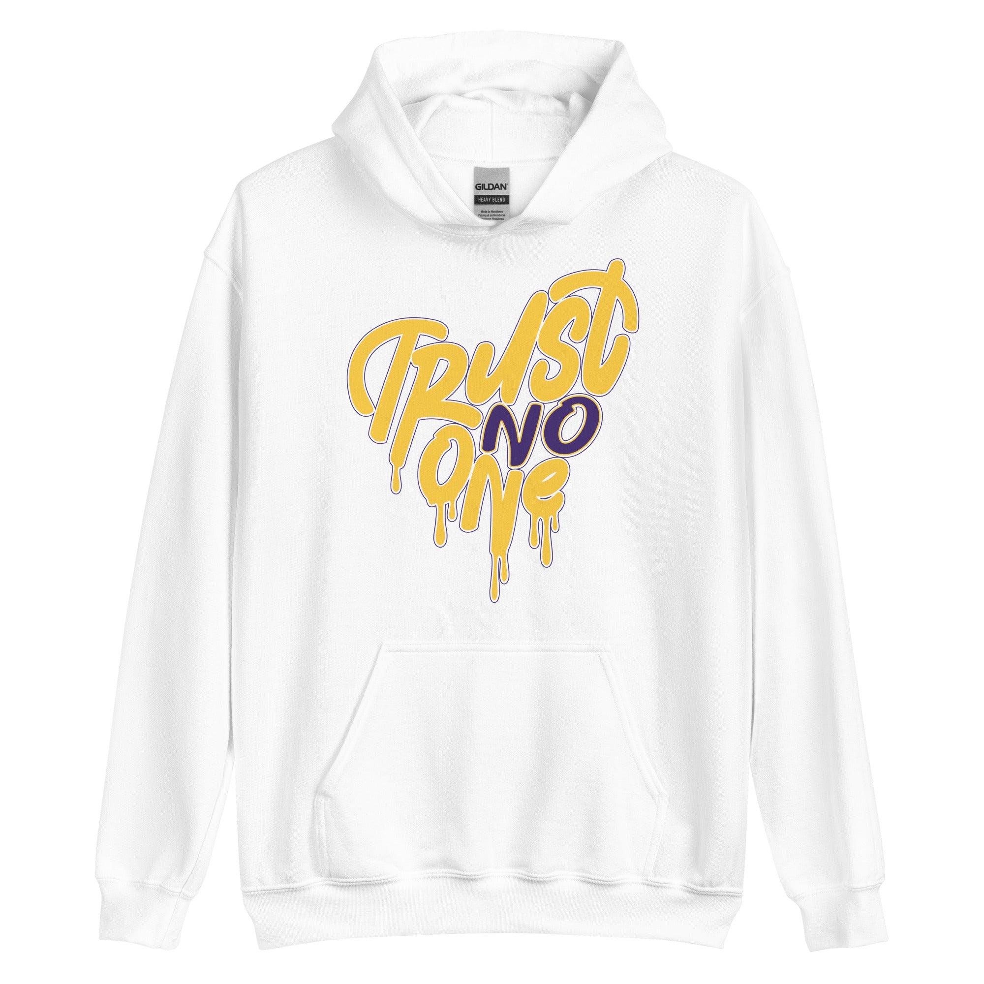 Dunk High Lakers Hoodie Trust No One Heart - Sneaker Shirts Outlet