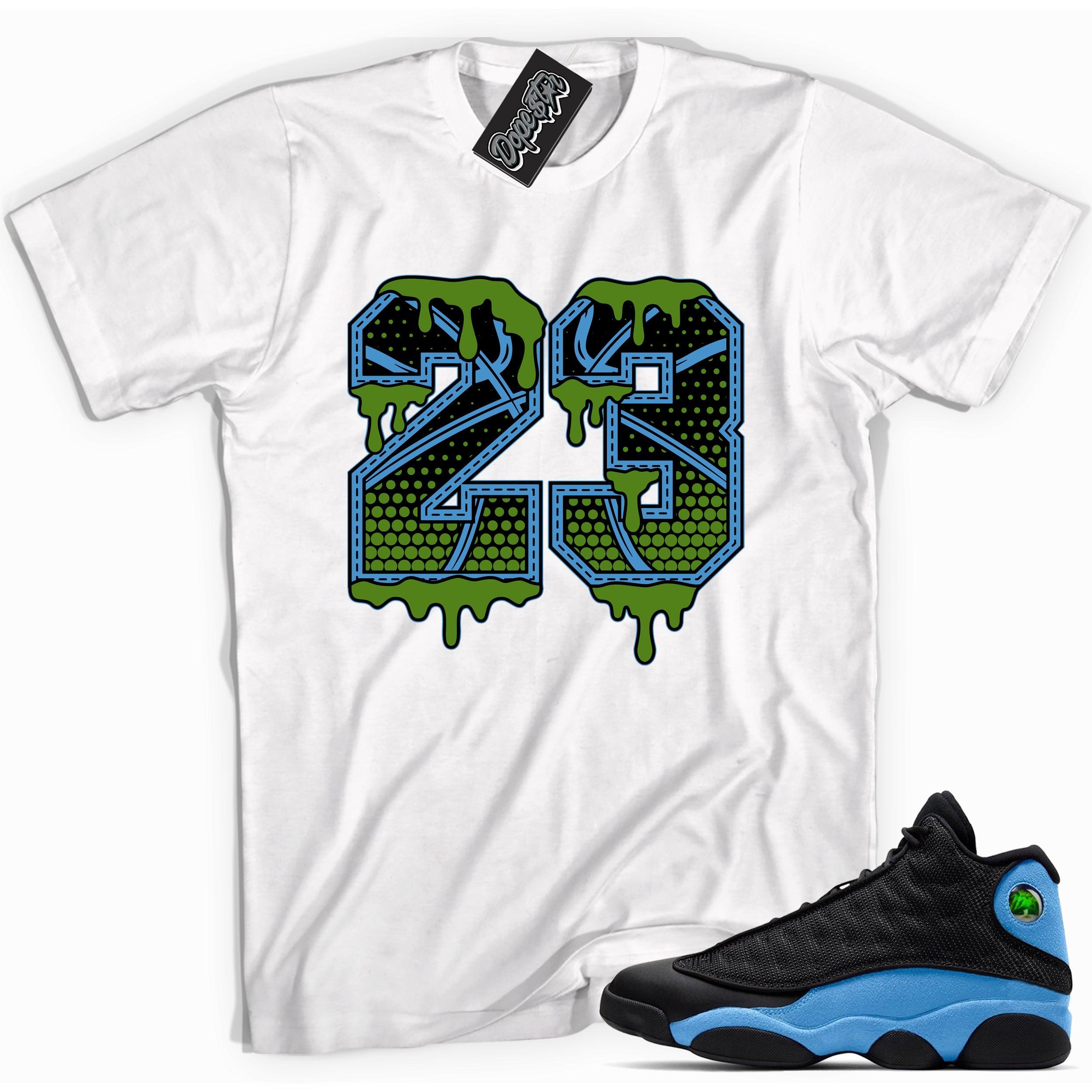 23 Ball Sneaker Tee AJ 13 Retro Black University Blue photo