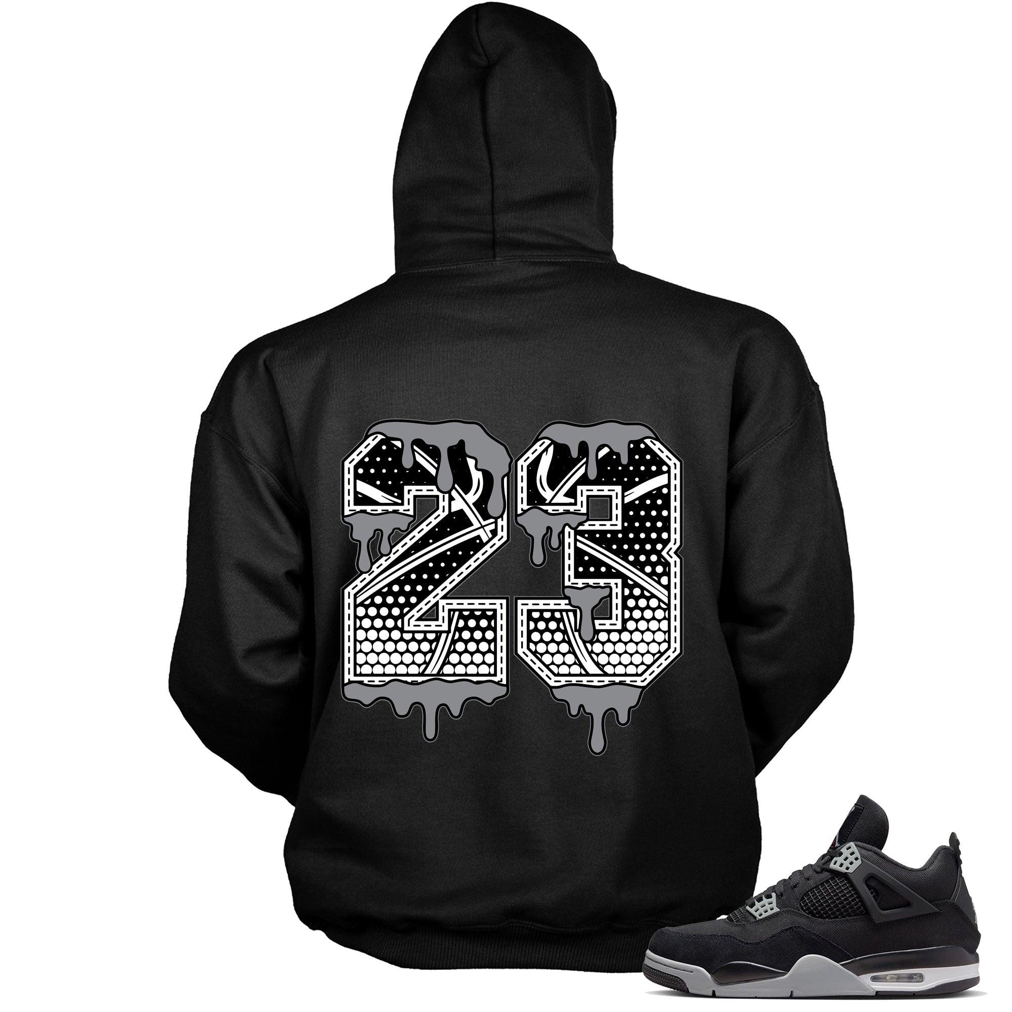 23 Ball Hoodie AJ 4 Retro SE Black Canvas photo