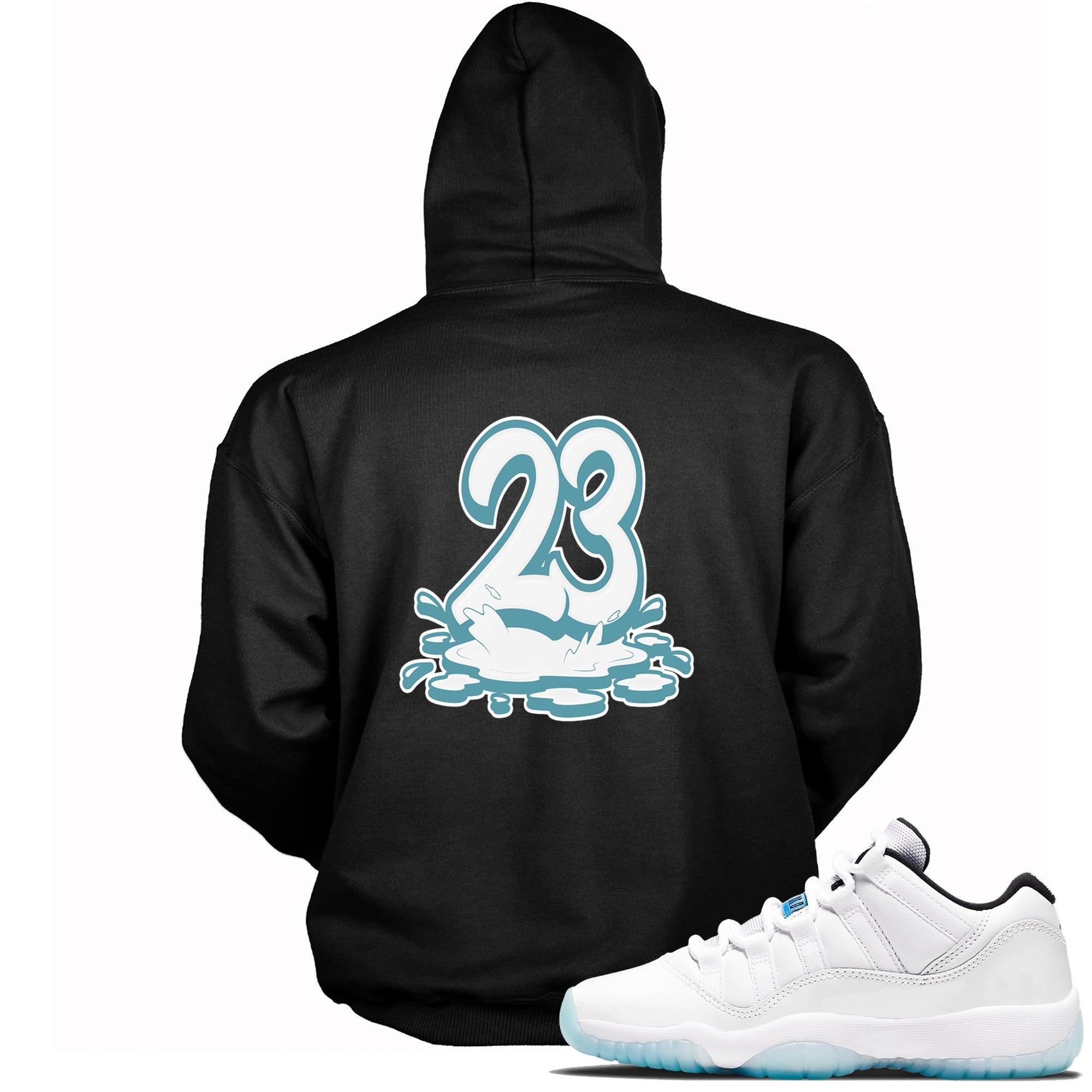 Number 23 Melting Hoodie AJ 11 Retro Low Legend Blue photo