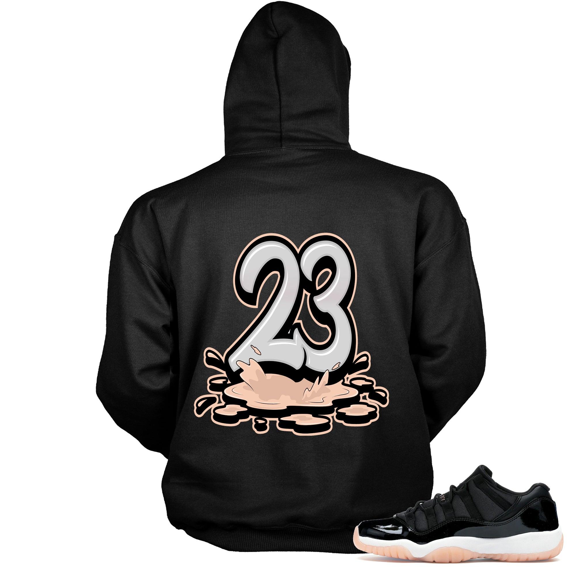 Number 23 Melting Hoodie AJ 11 Retro Low Bleached Coral photo