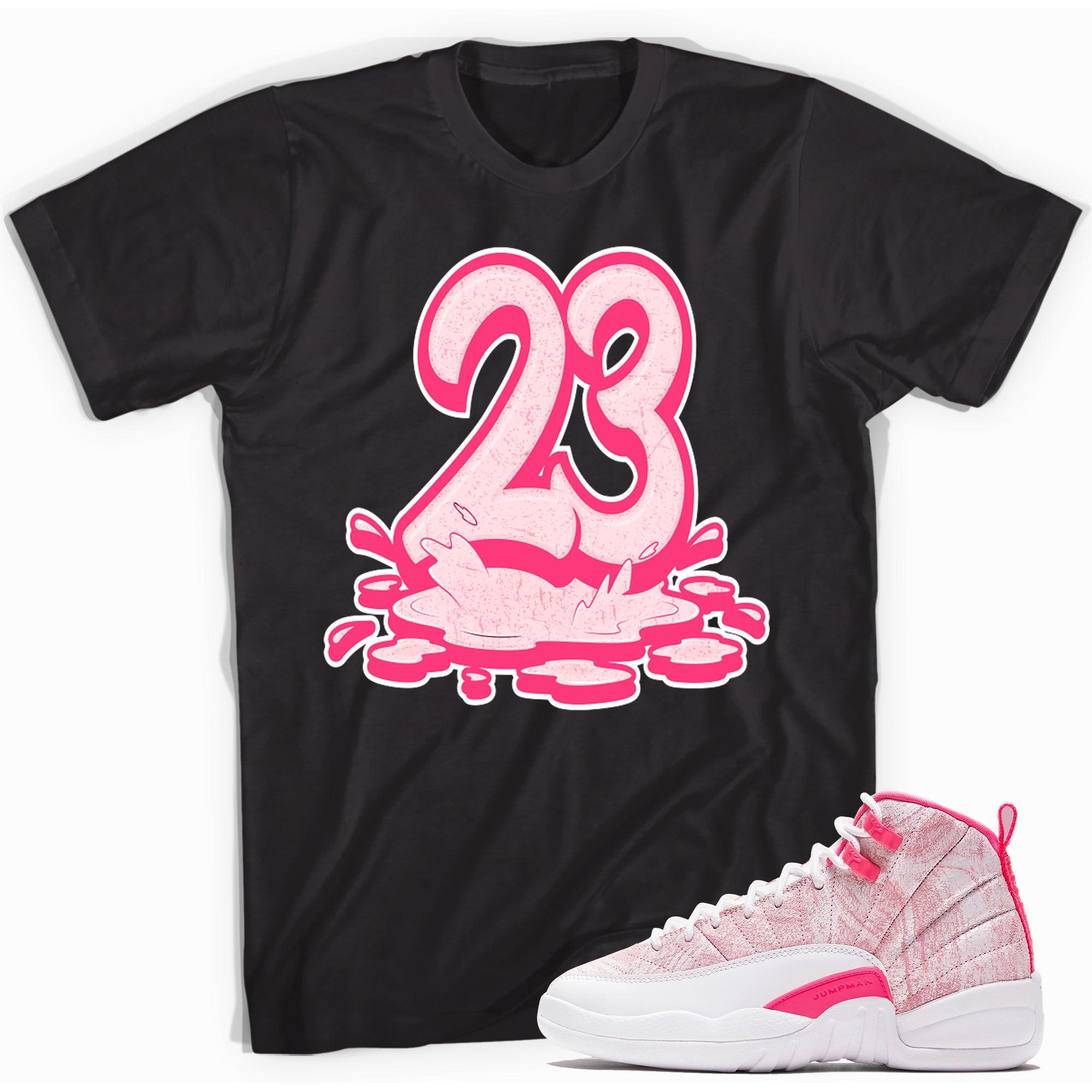 Number 23 Melting Shirt AJ 12 Retro Arctic Punch Hyper Pink photo