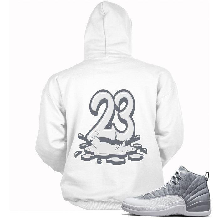 23 Melting Hoodie AJ 12 Retro Stealth photo