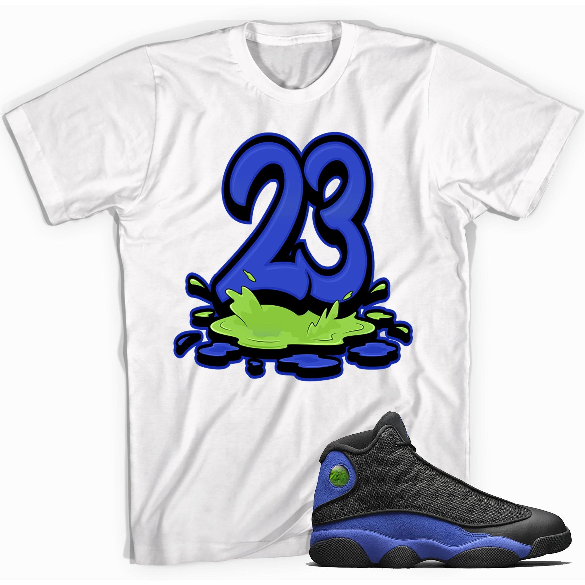 Number 23 Melting Shirt AJ 13 Hyper Royal photo