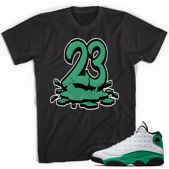 23 Melting Shirt AJ 13 Lucky Green photo
