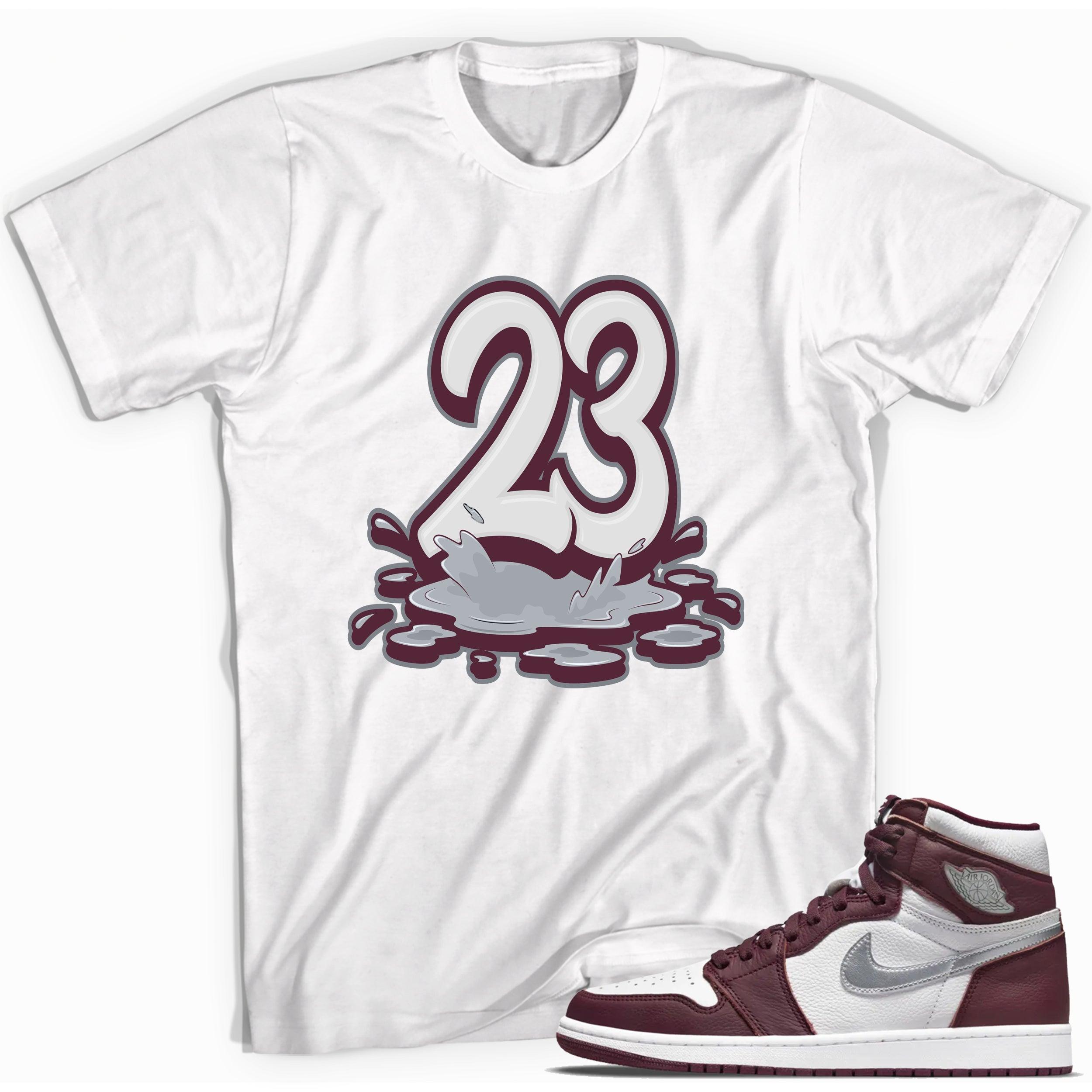 Number 23 Melting Shirt AJ 1 Bordeaux photo