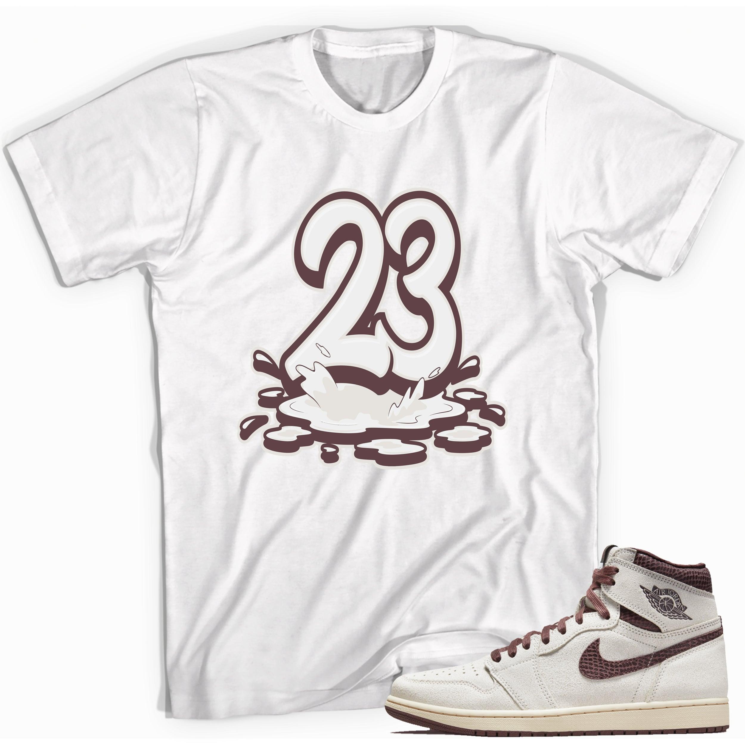 Number 23 Melting Shirt AJ 1 High OG A Ma Maniére photo