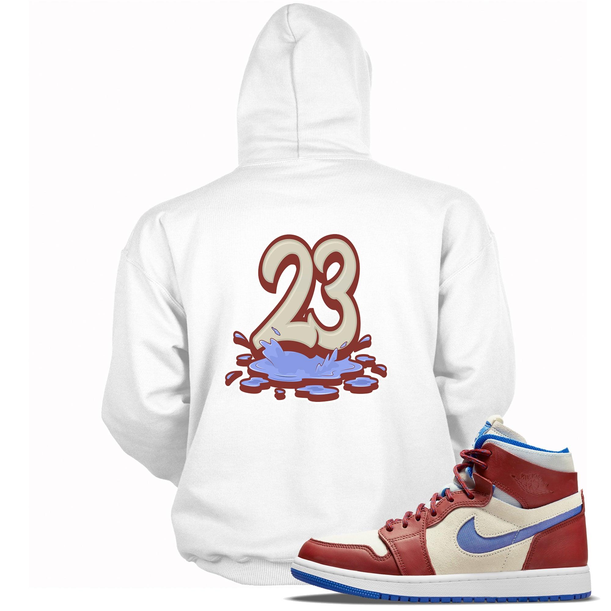 Number 23 Melting Hoodie AJ 1 High Zoom Team Red photo