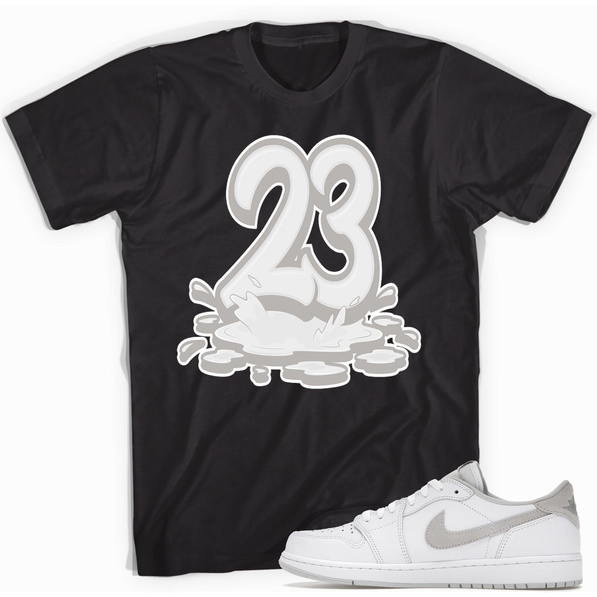 23 Melting Shirt AJ 1 Low OG Neutral Grey photo