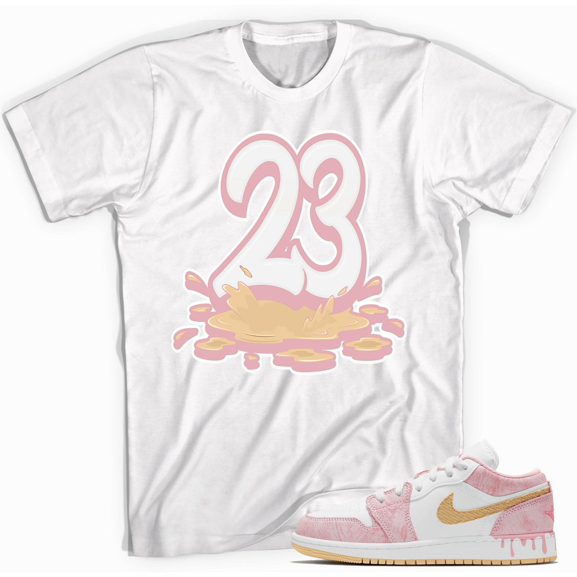 Number 23 Melting Shirt AJ 1 Low Paint Drip photo