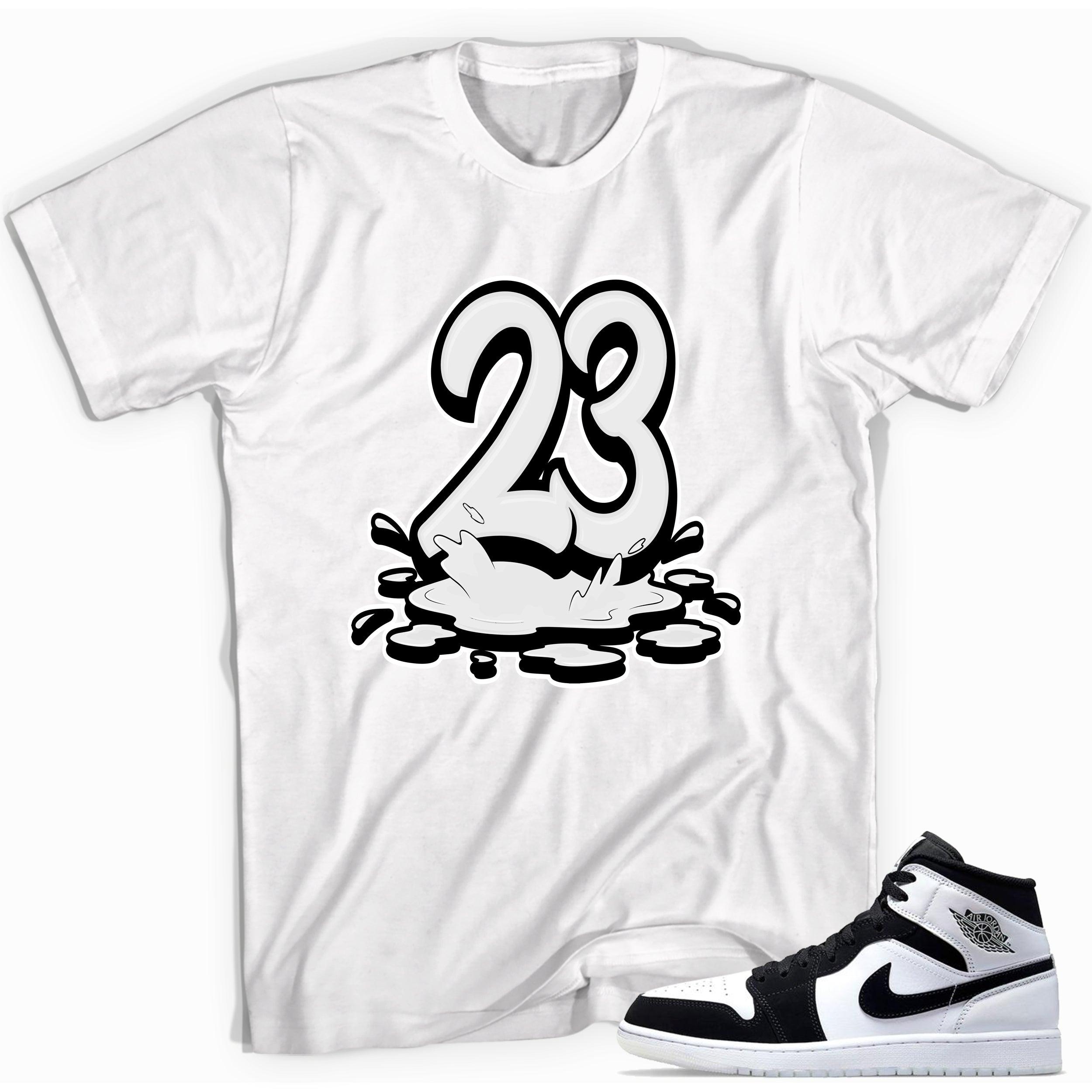 Number 23 Melting Shirt AJ 1 Mid Diamond photo