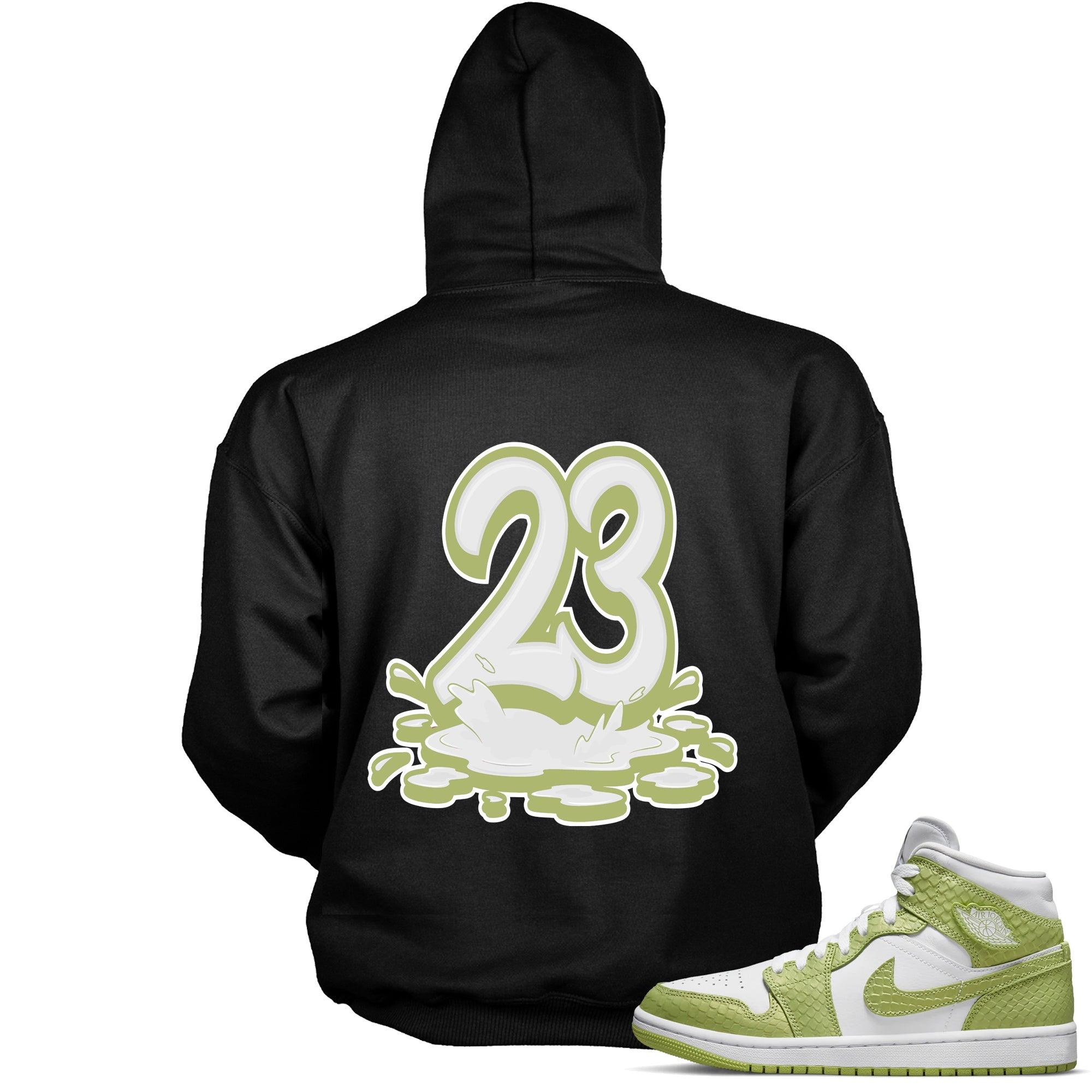 23 Melting Hoodie AJ 1 Mid Green Python photo