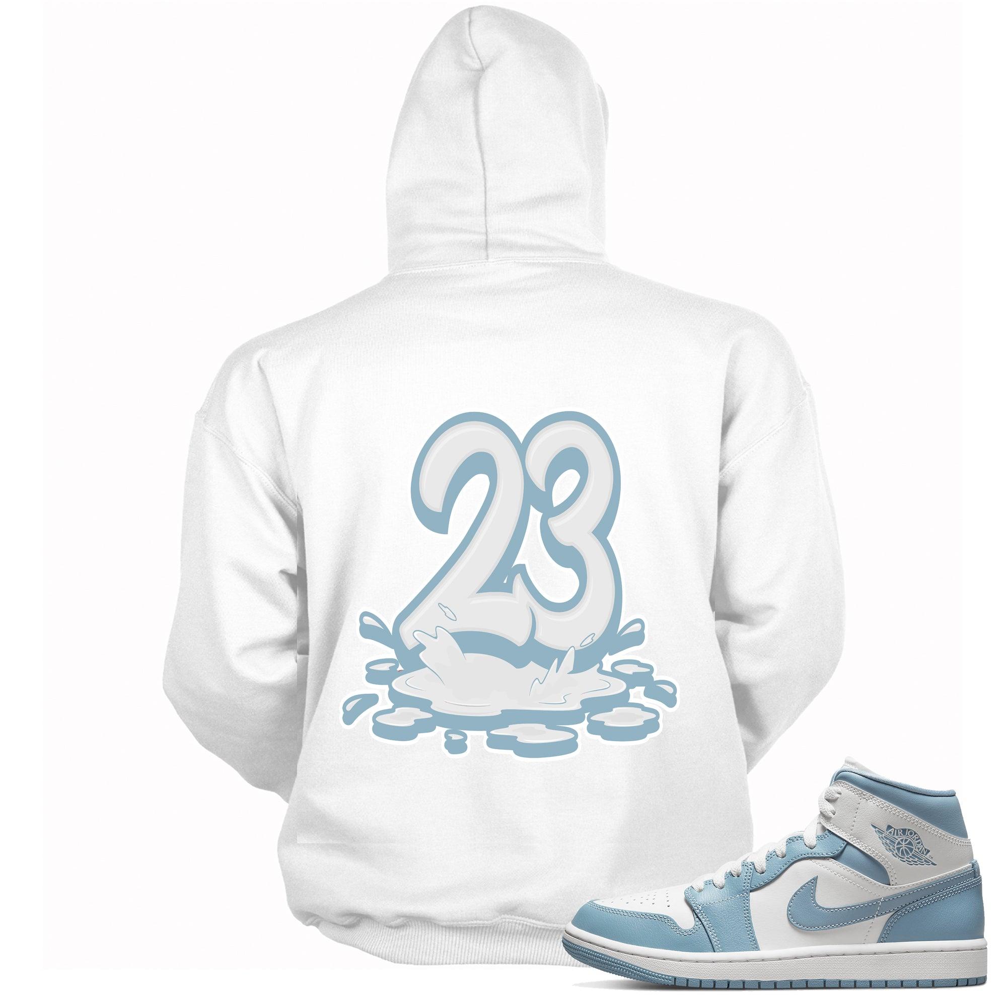 Number 23 Melting Hoodie AJ 1 Mid UNC 2022 photo