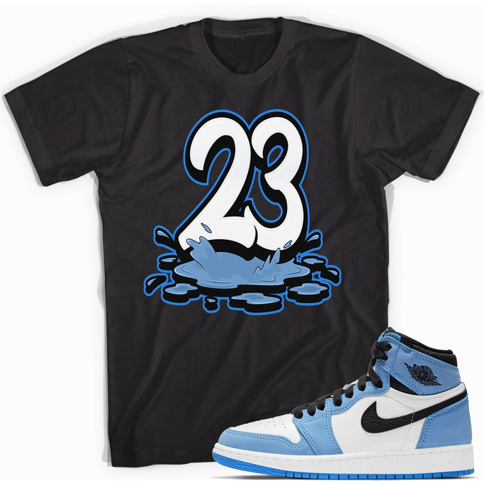 23 Melting Shirt AJ 1 Retro High White University Blue Black photo