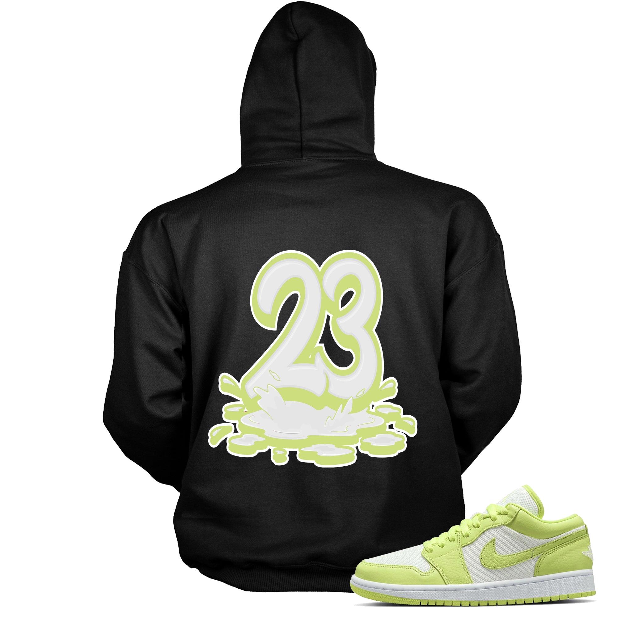 Number 23 Melting Hoodie AJ 1 Low Limelight photo
