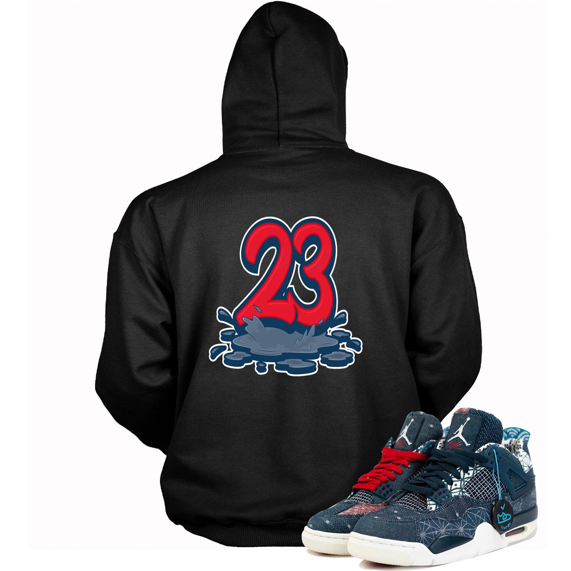 Number 23 Melting Hoodie AJ 4 Deep Ocean photo