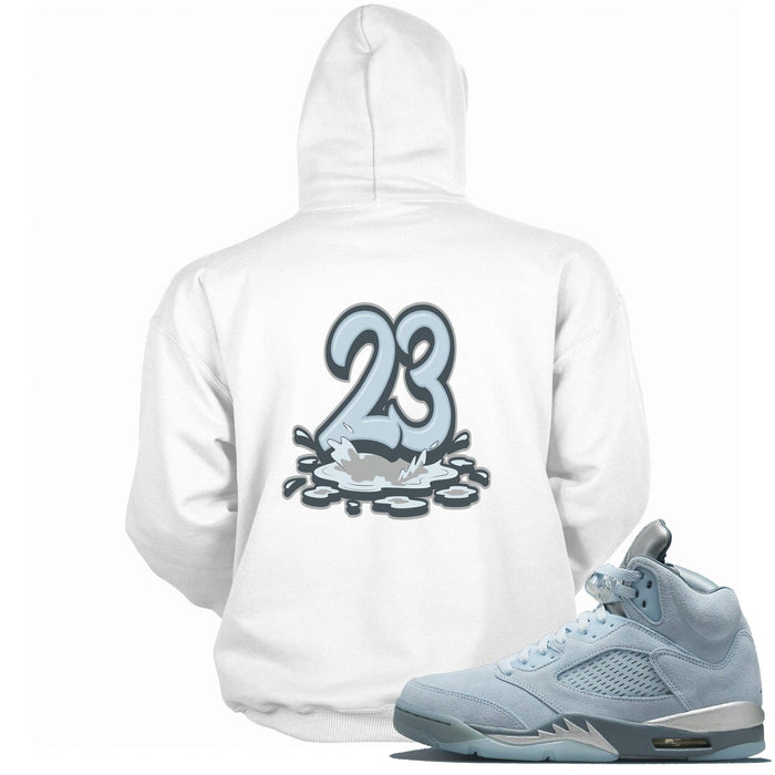 23 Melting Hoodie AJ 5 Retro Blue Bird photo
