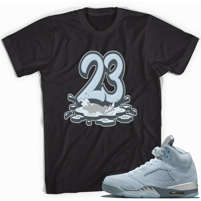 23 Melting Shirt AJ 5 Blue Bird photo