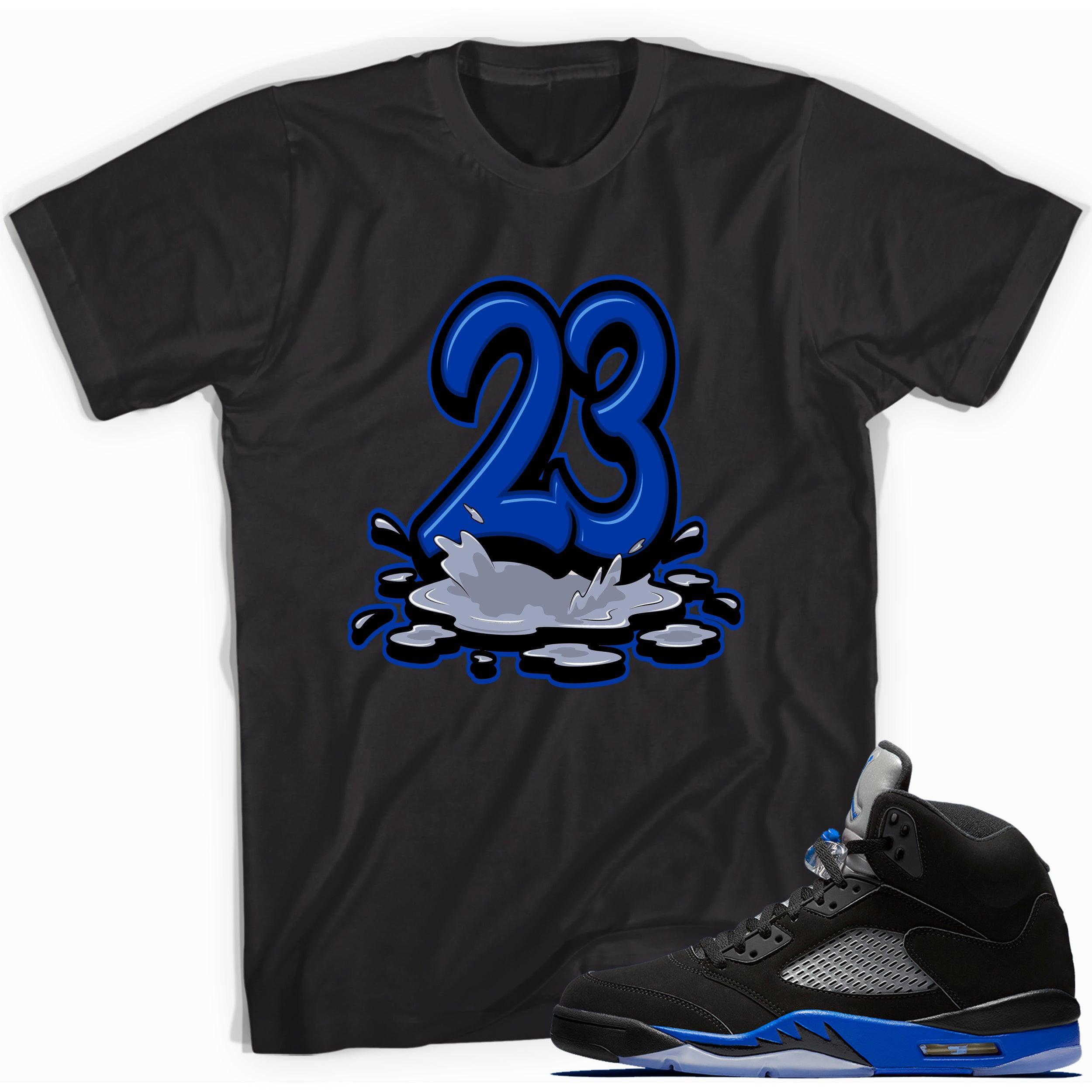 23 Melting Shirt AJ 5 Racer Blue photo