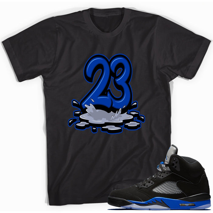 23 Melting Shirt AJ 5 Racer Blue photo