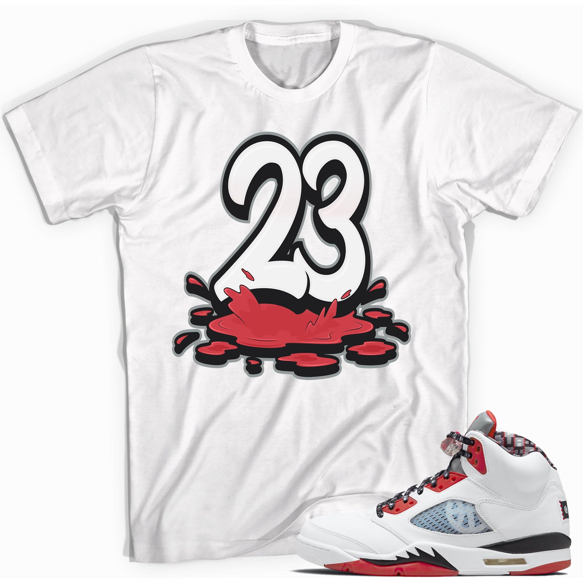 Number 23 Melting Shirt AJ 5 Retro Quai 54 photo