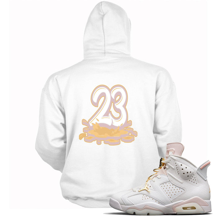 23 Melting Hoodie AJ 6 Retro Gold Hoops photo