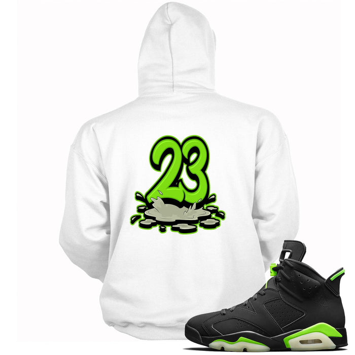 23 Melting Hoodie AJ 6 Retro Electric Green photo