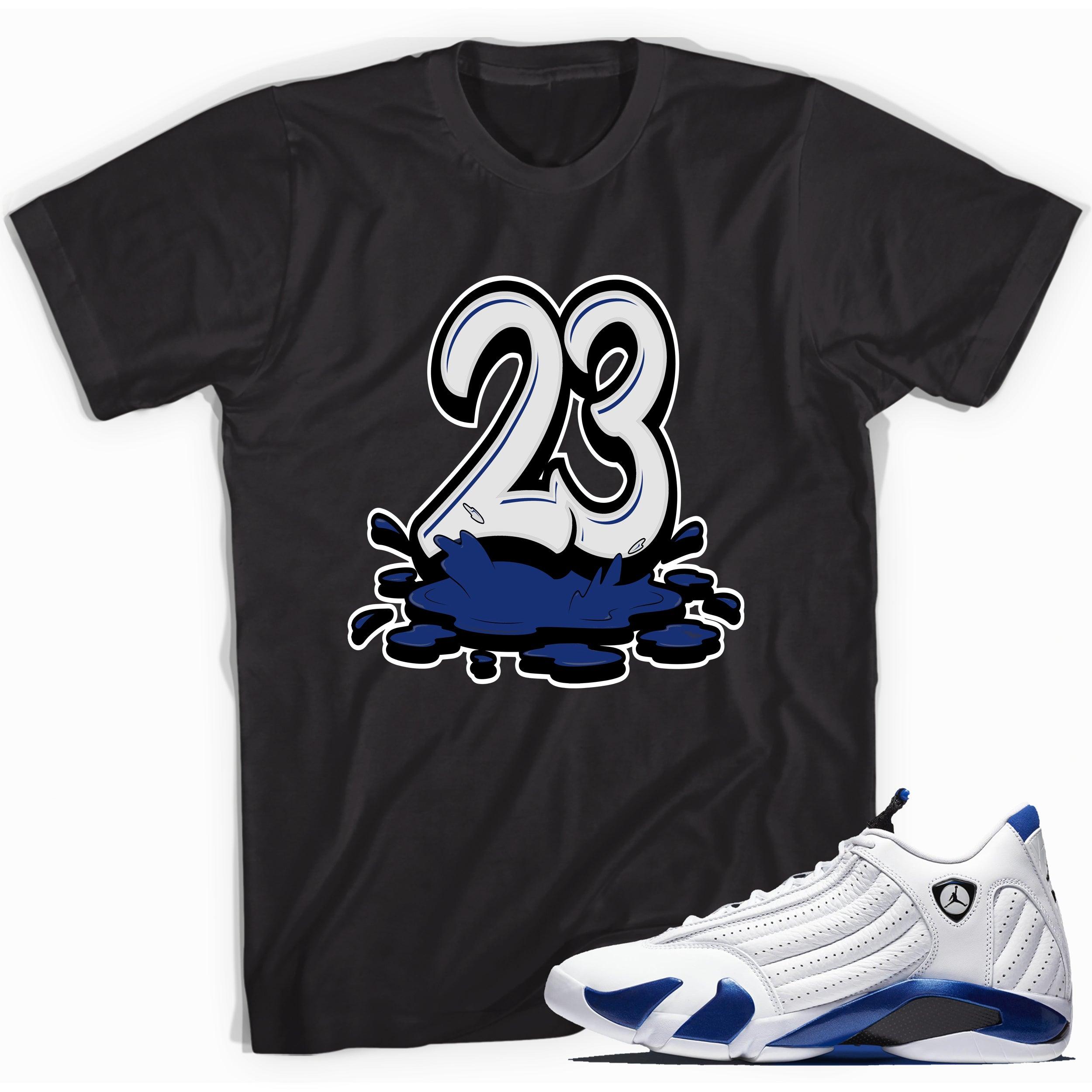 23 Melting Shirt Air Jordan 14 Hyper Royal photo