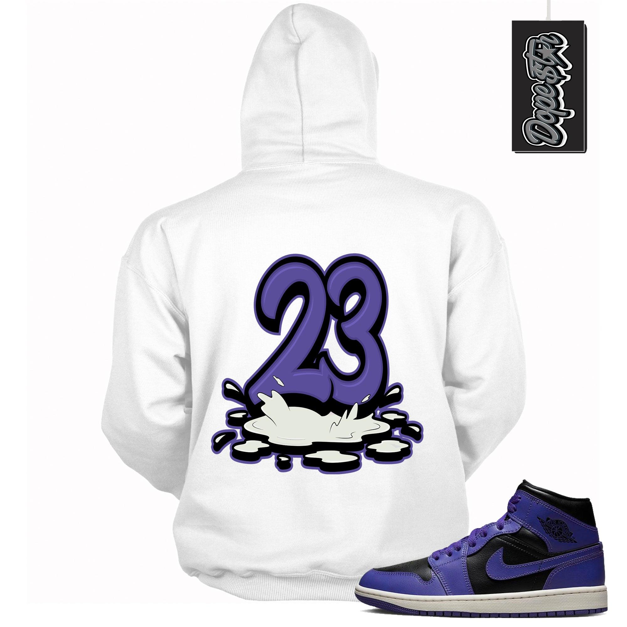 23 Melting Jordan 1 Hoodies Mid Purple Black photo