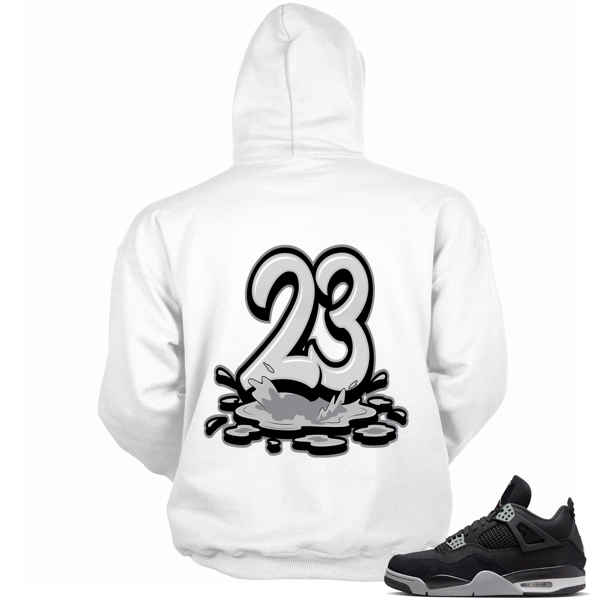 23 Melting Hoodie AJ 4 Retro SE Black Canvas photo