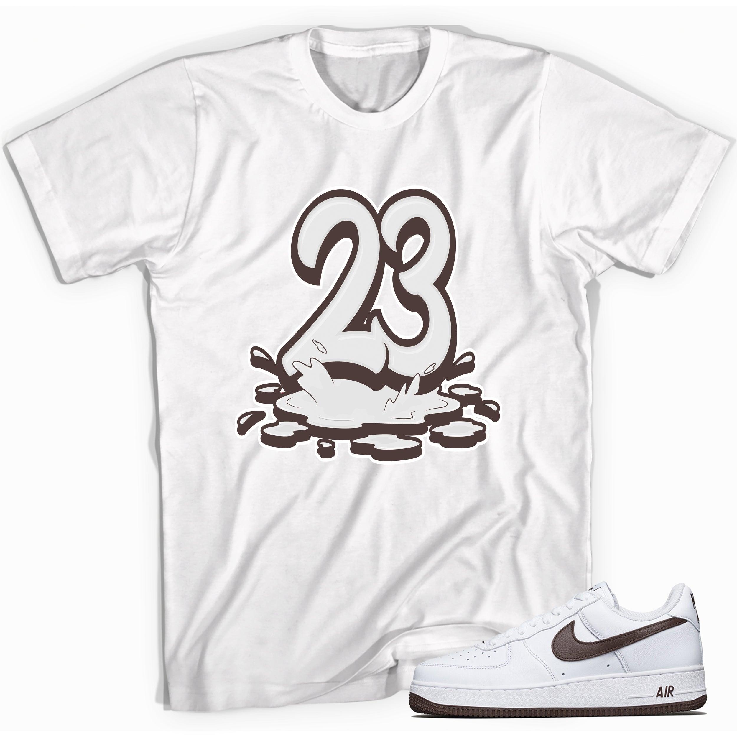 23 Melting Shirt Nike Air Force 1 Low White Chocolate photo