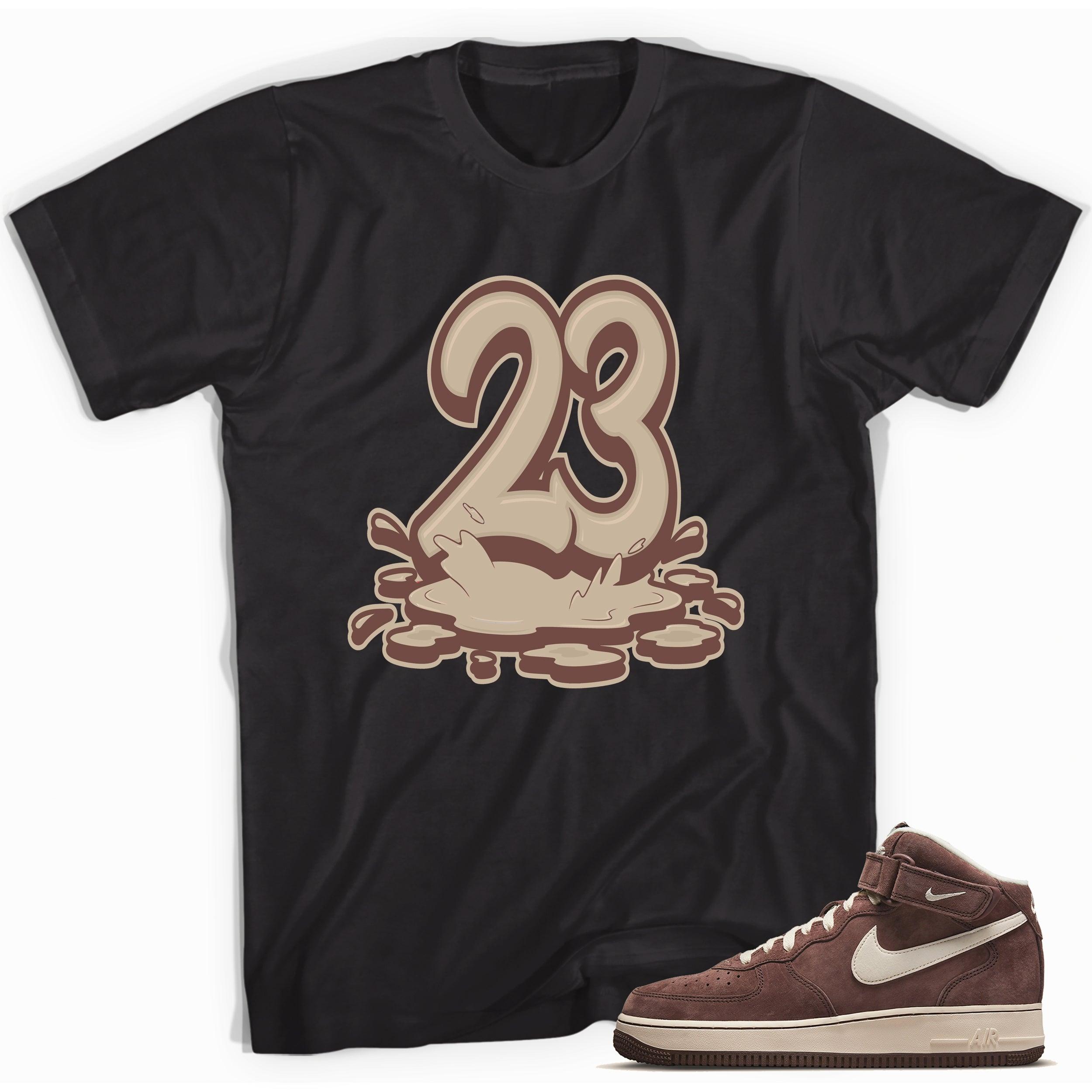 3 Melting Shirt Nike Air Force 1 Mid QS Chocolate photo