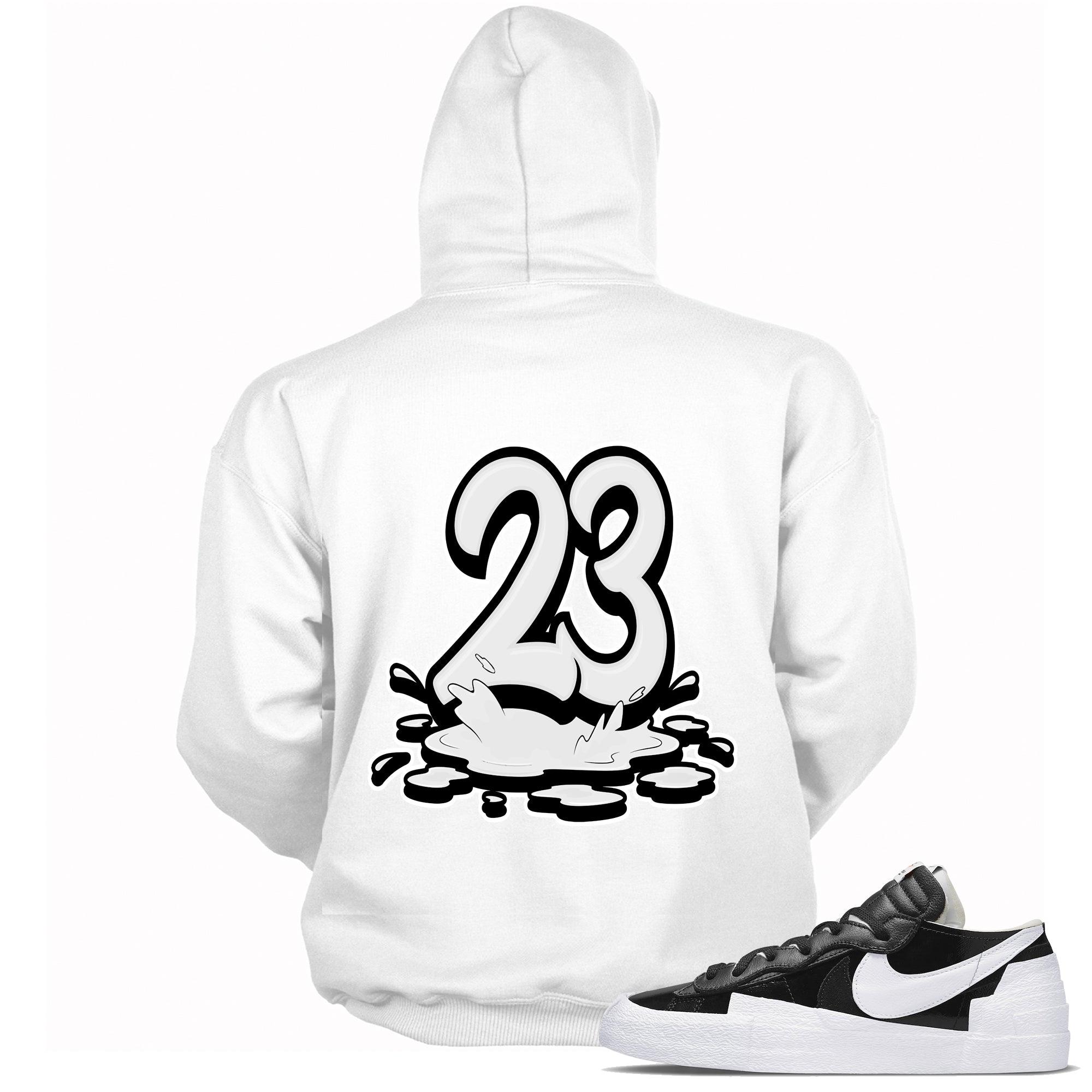 23 Melting Sweatshirt Nike Blazer Low Sacai Black Patent Leather photo