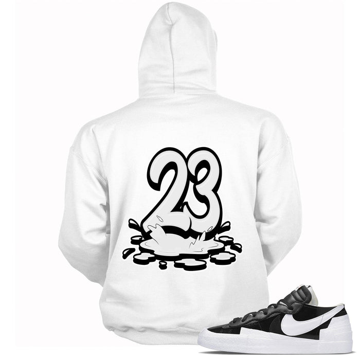 23 Melting Sweatshirt Nike Blazer Low Sacai Black Patent Leather photo