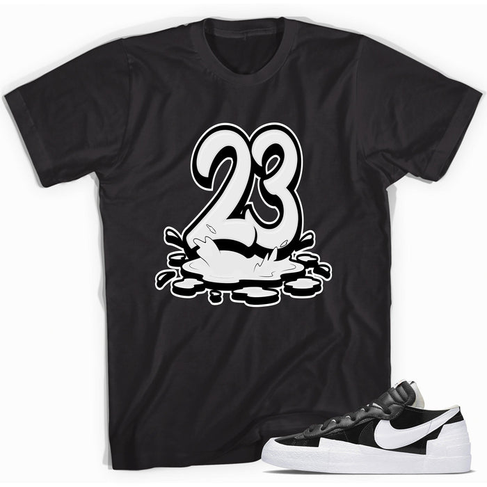 23 Melting Shirt Nike Blazer Low Sacai Black Patent Leather photo