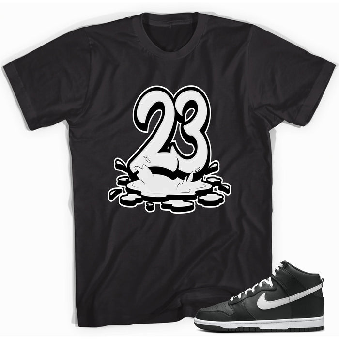 23 Melting Shirt Nike Dunk High Anthracite White photo