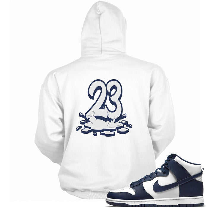 23 Melting Hoodie Nike Dunk High Championship Navy photo