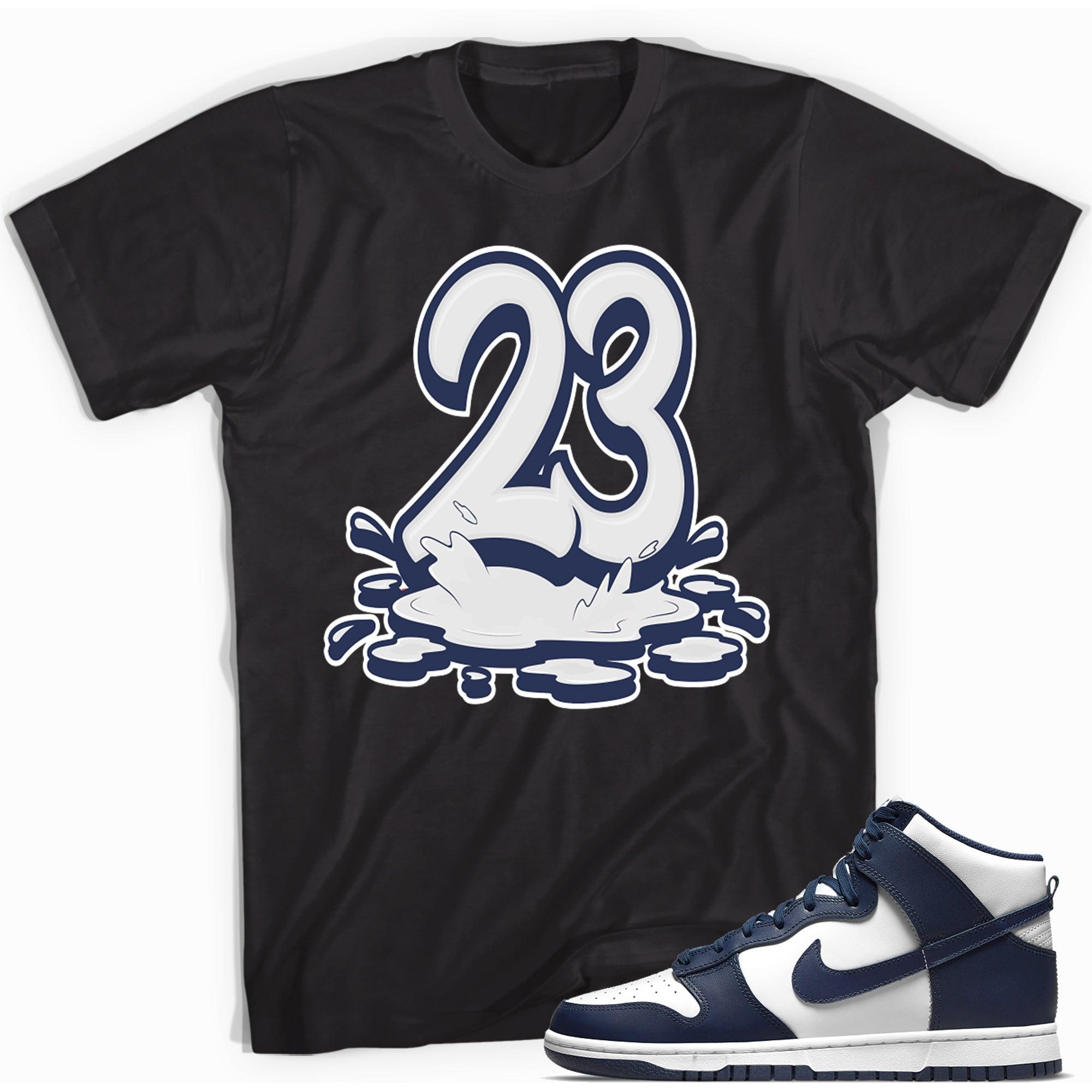 23 Melting Shirt Nike Dunk High Championship Navy photo