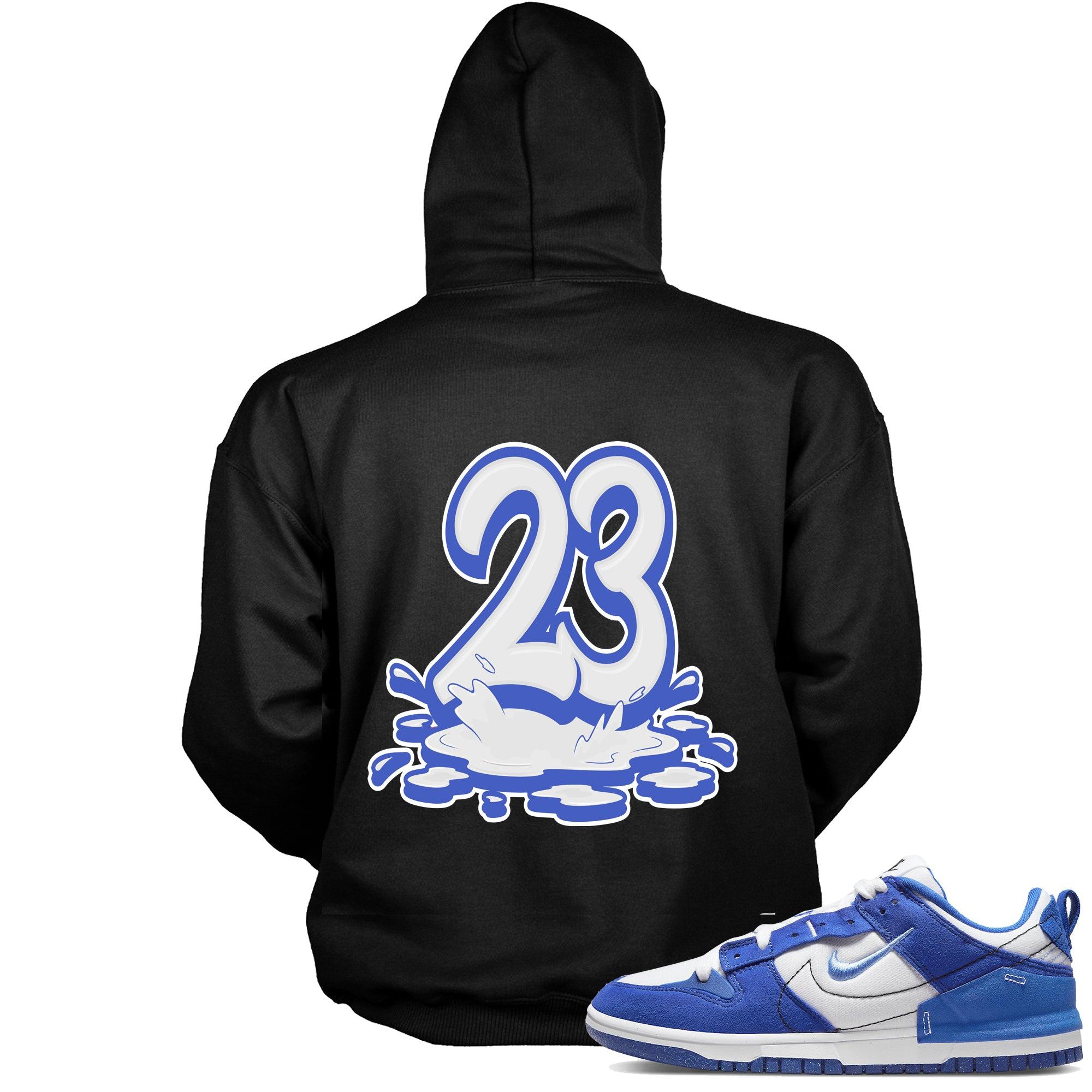 Number 23 Melting Hoodie Nike Dunk Low Disrupt 2 Hyper Royal photo