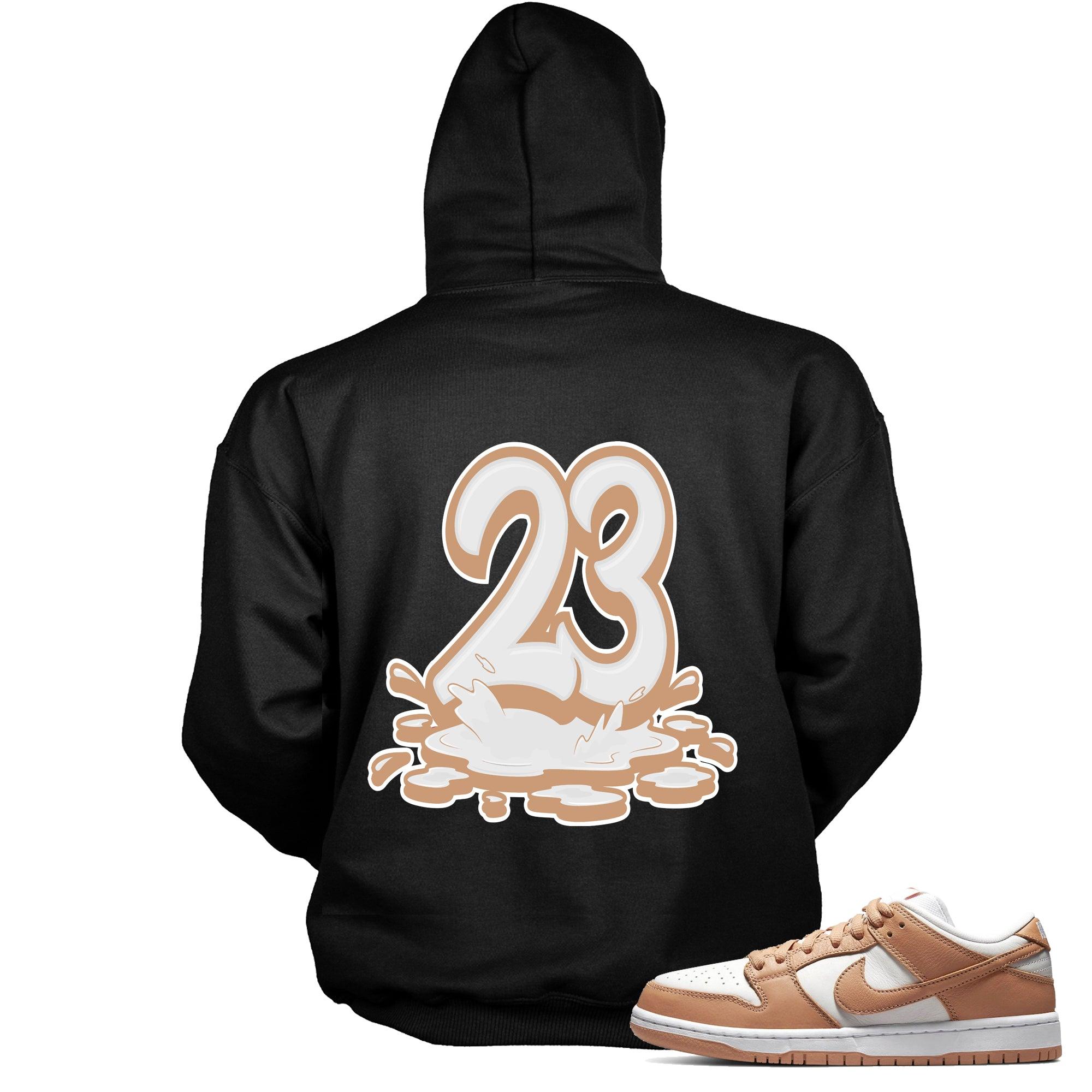 Number 23 Melting Hoodie Nike Dunk Low Light Cognac photo